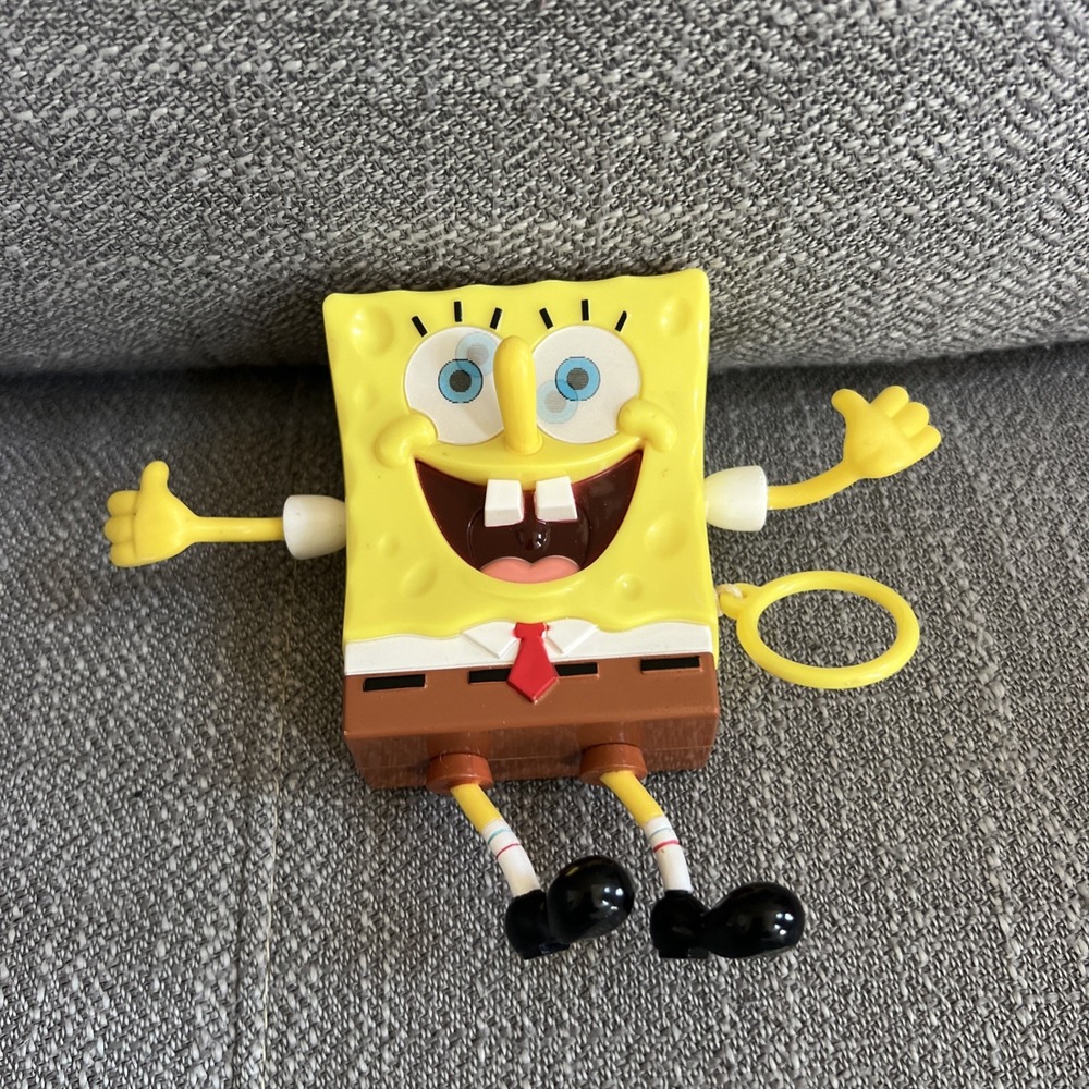 2012 Spongebob SquarePants Pullstring Vibrating Character Figure